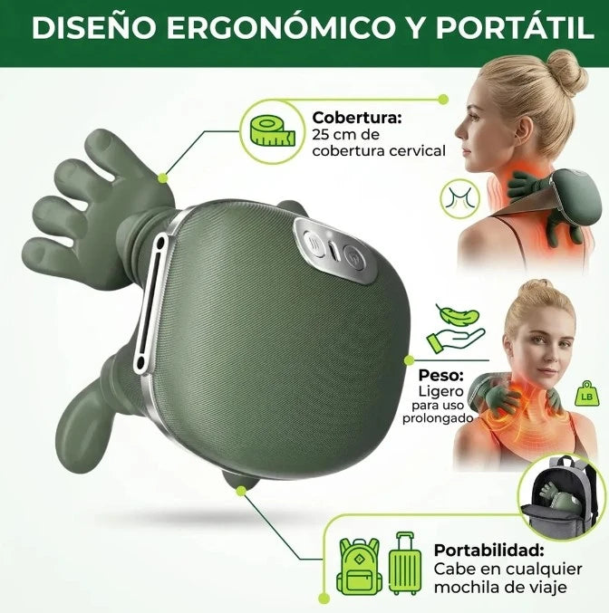 Masajeador Electrico Cervical Tortuga